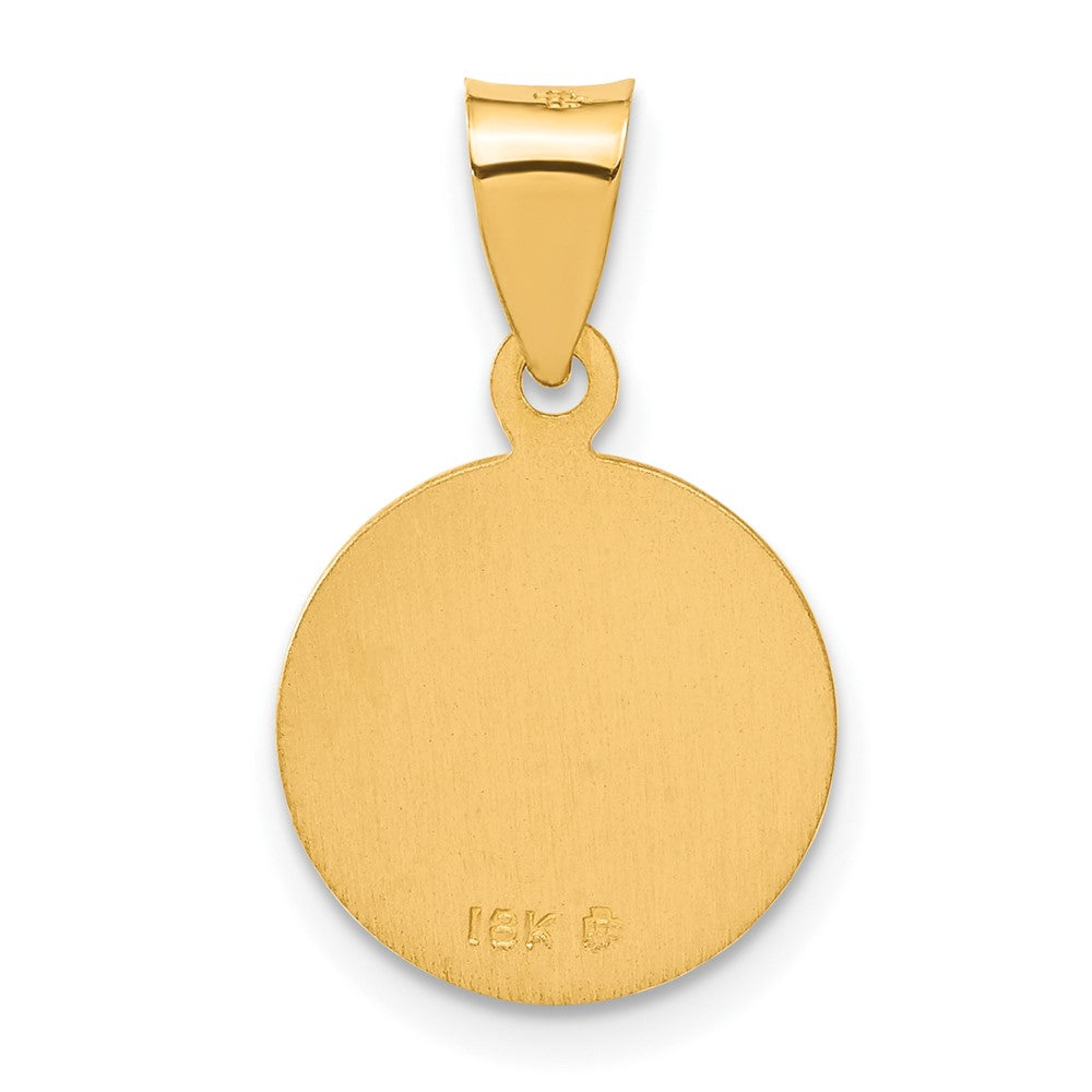 18k Saint Christopher Medal Pendant