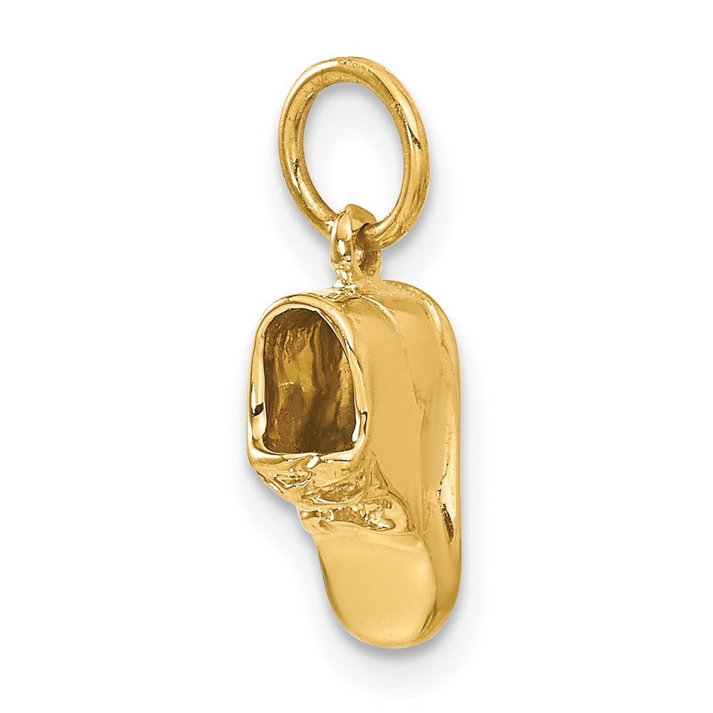 14k 3D Single Baby Shoe Charm