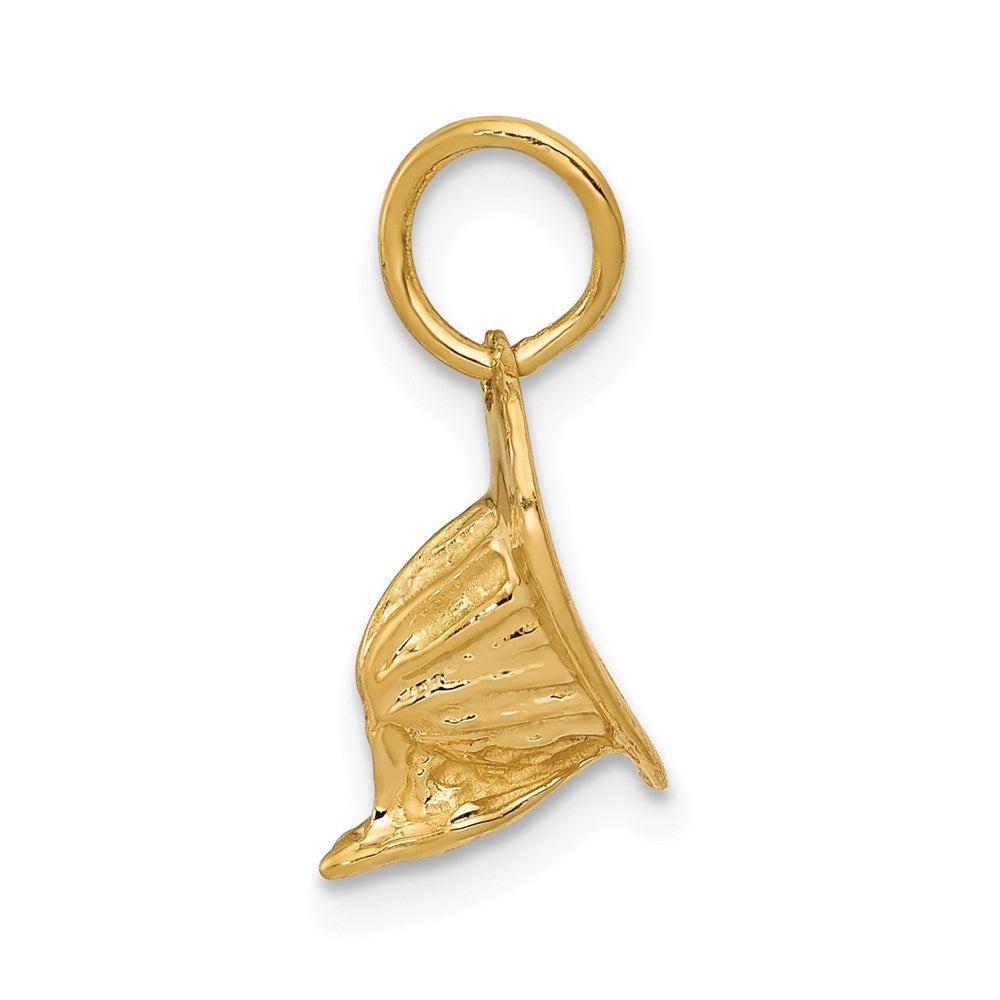 14k 3D Fireman's Hat Charm