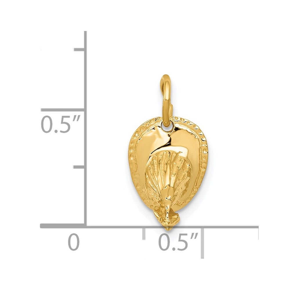 14k 3D Fireman's Hat Charm