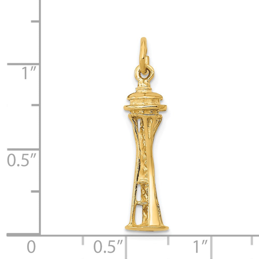 14k 3D Space Needle Charm