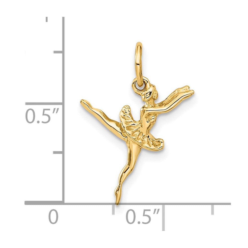 14K 3D Ballerina Charm