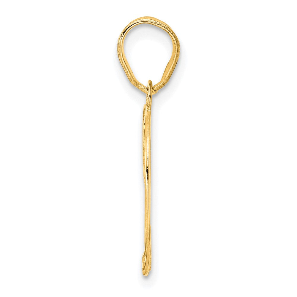 14k Polished Etched Number 29 Pendant