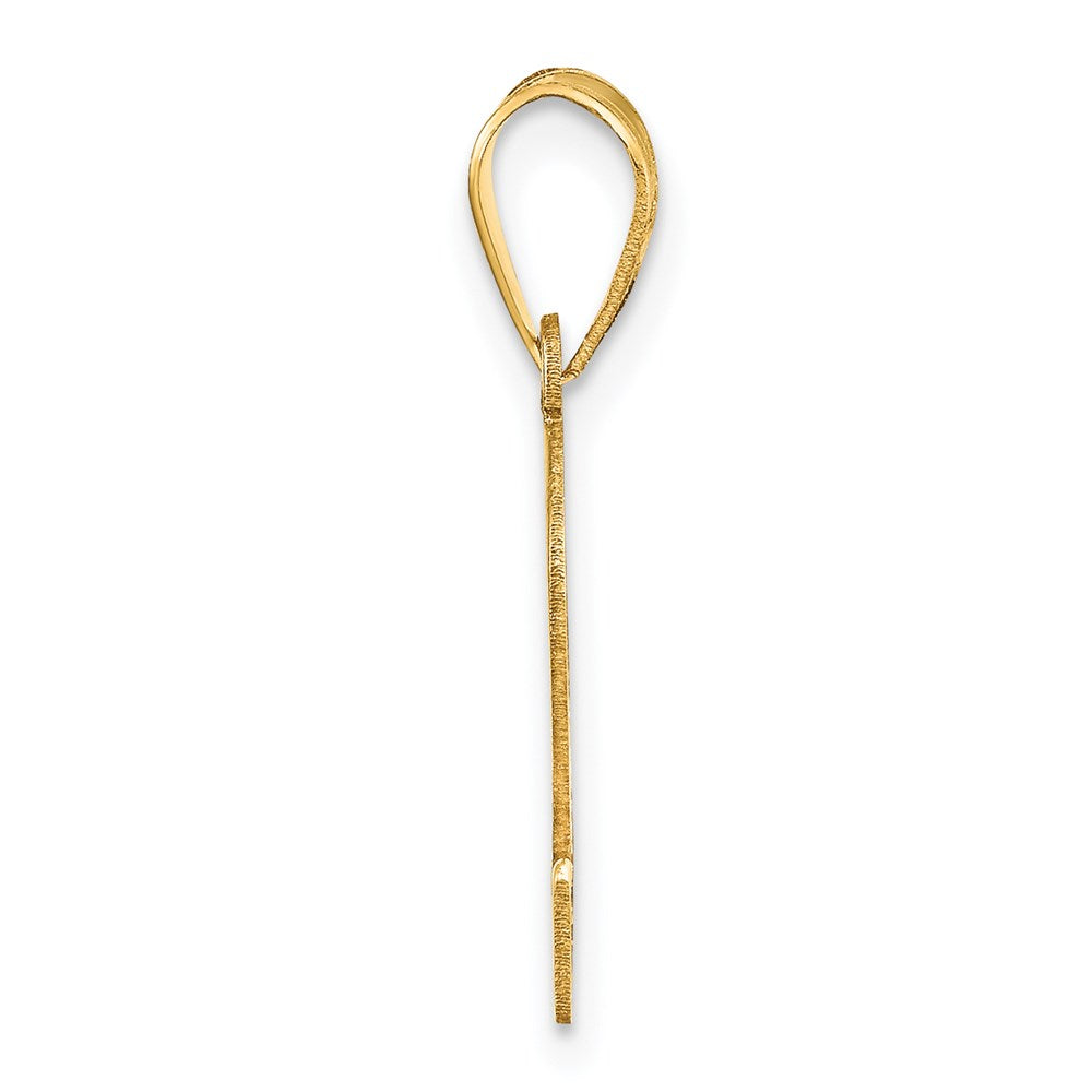 14k Polished Number 2 Pendant