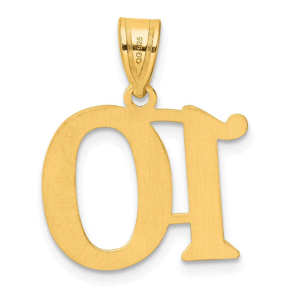 14k Polished Number 10 Pendant