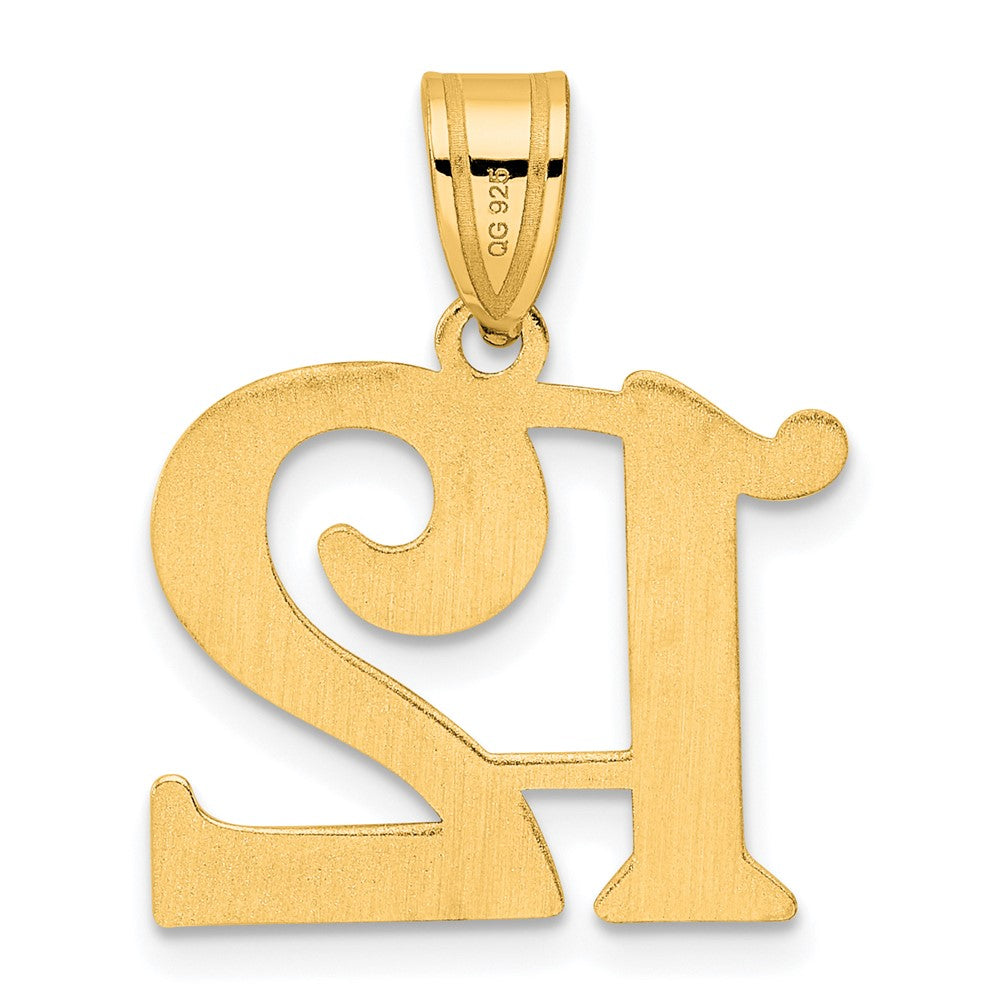 14k Polished Number 12 Pendant