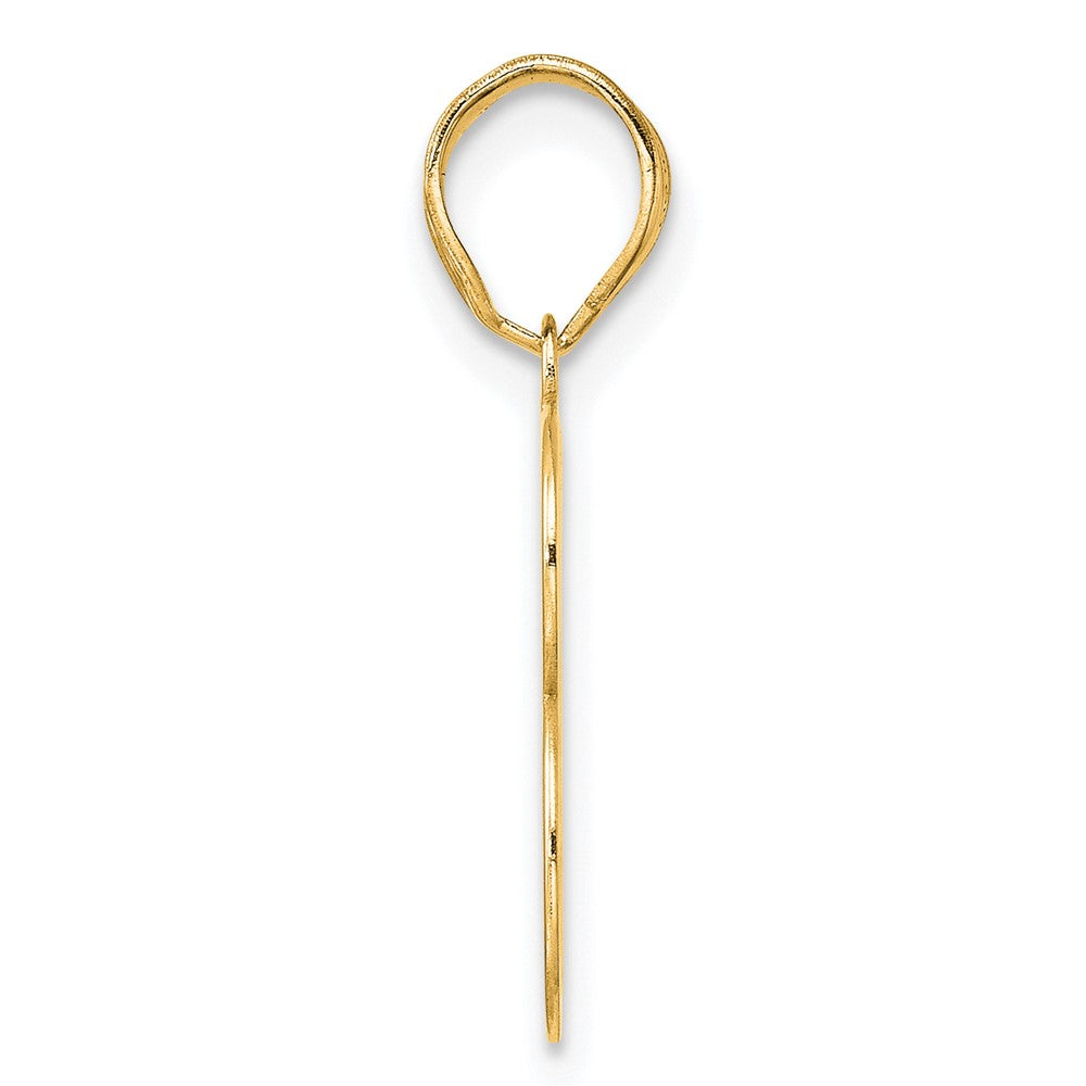 14k Polished Number 13 Pendant