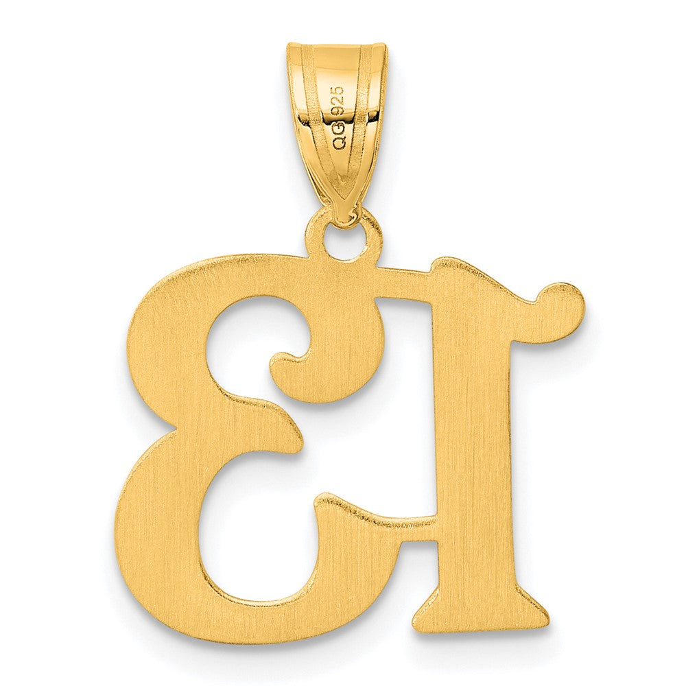 14k Polished Number 13 Pendant