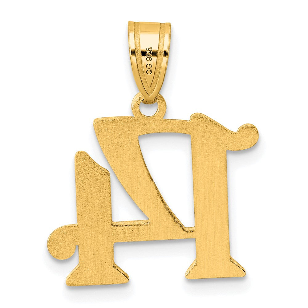 14k Polished Number 14 Pendant