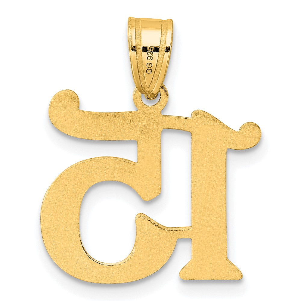 14k Polished Number 15 Pendant