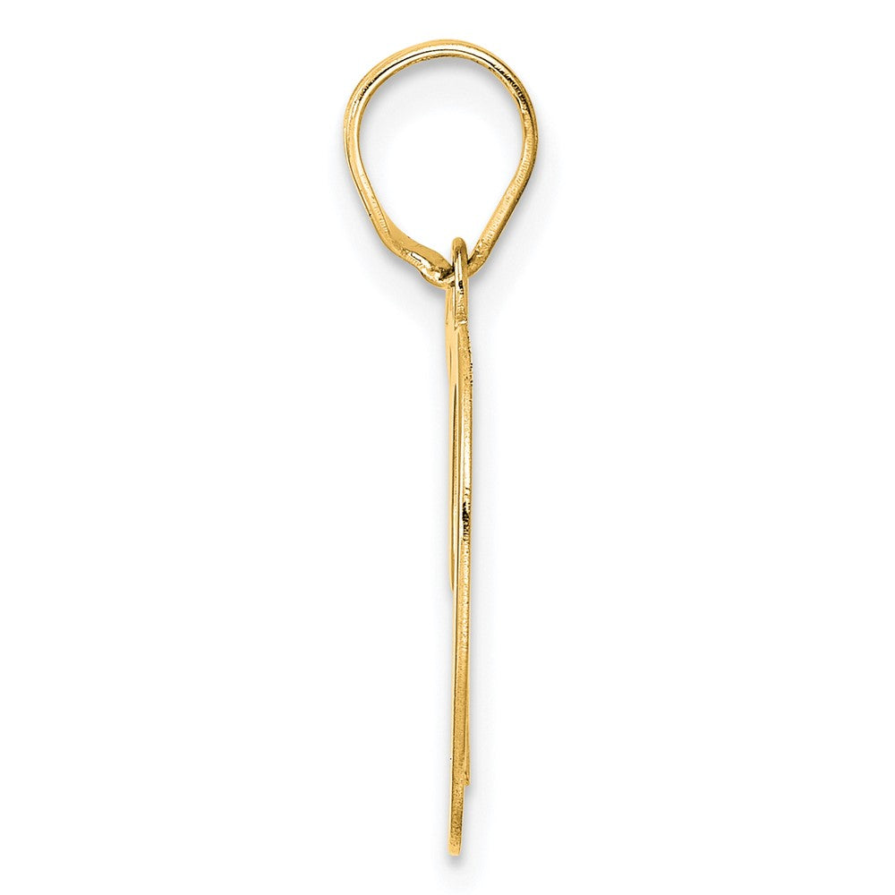 14k Polished Number 19 Pendant
