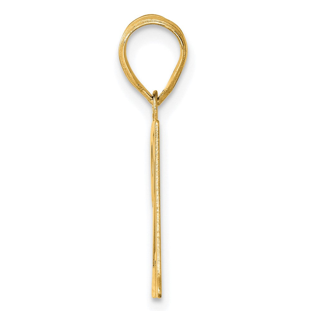14k Polished Number 21 Pendant
