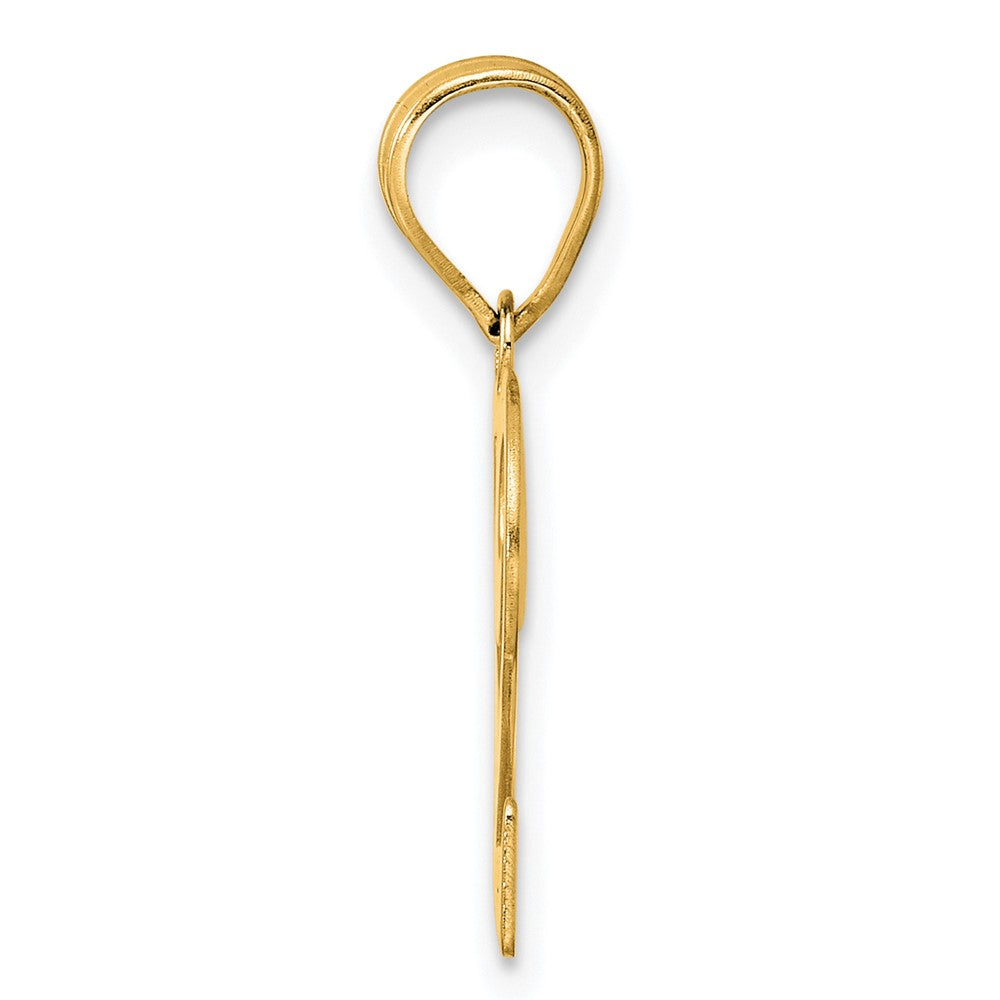 14k Polished Number 22 Pendant