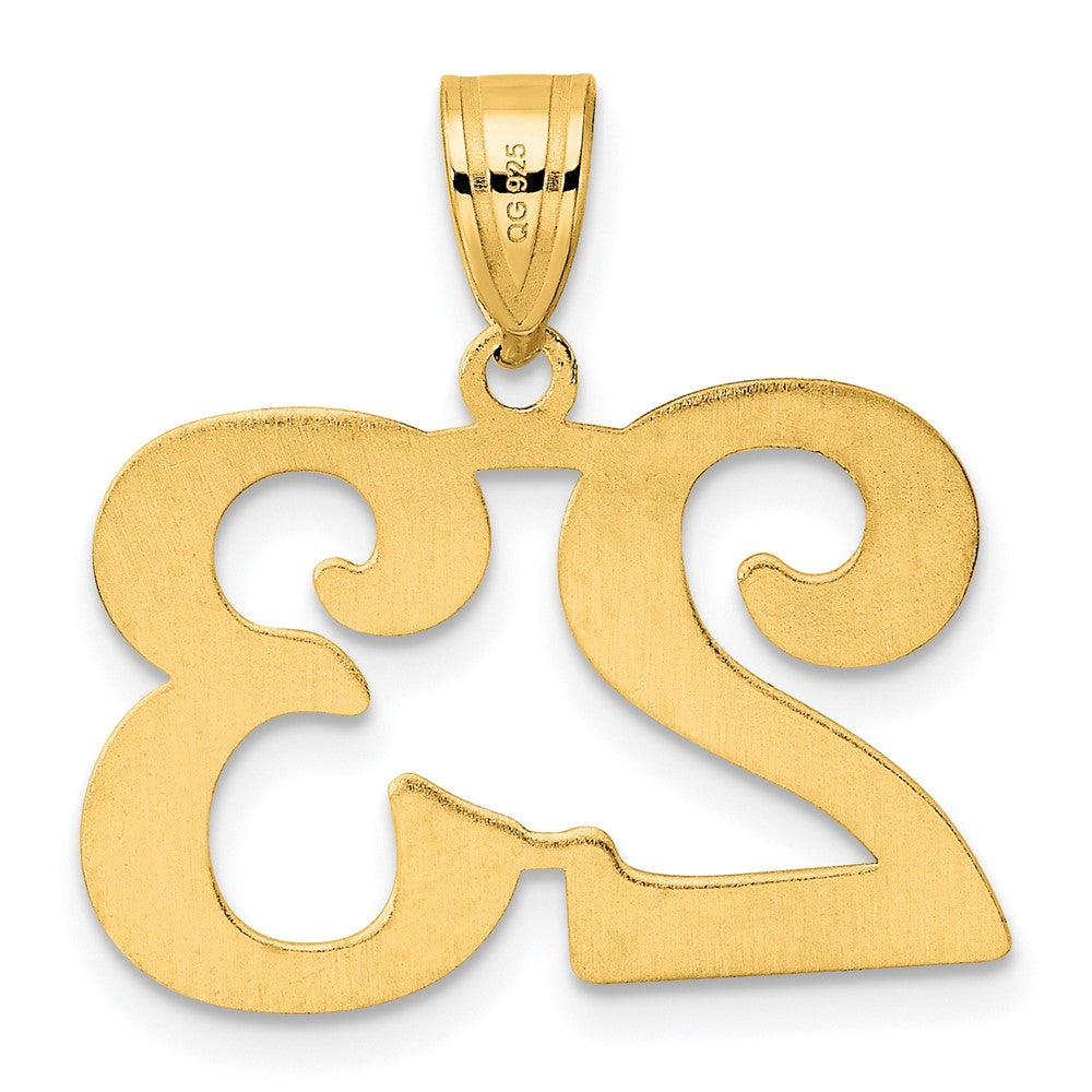 14k Polished Number 23 Pendant