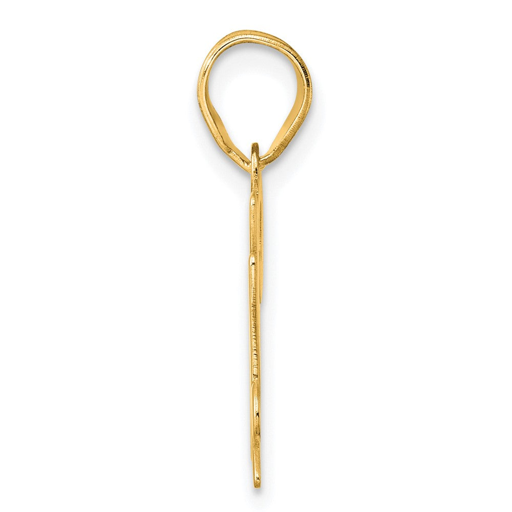 14k Polished Number 24 Pendant