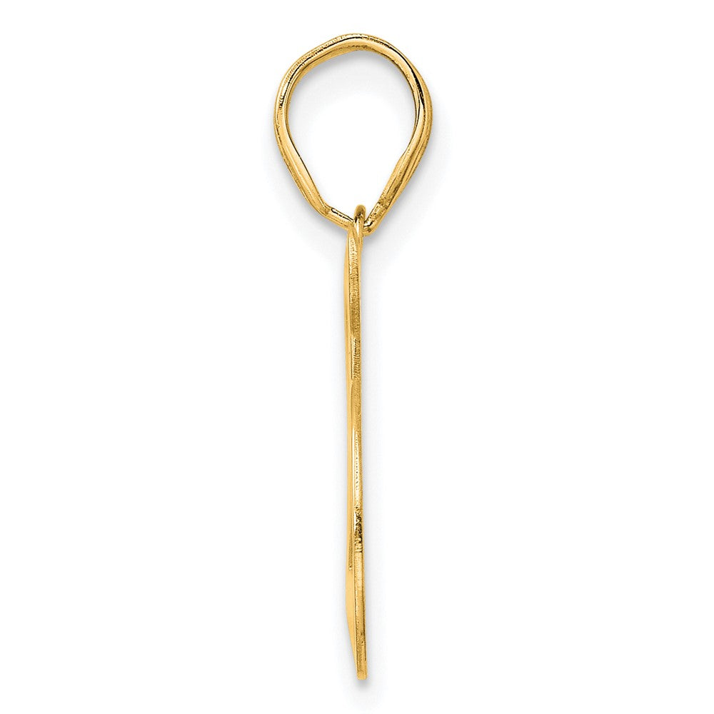 14k Polished Number 25 Pendant