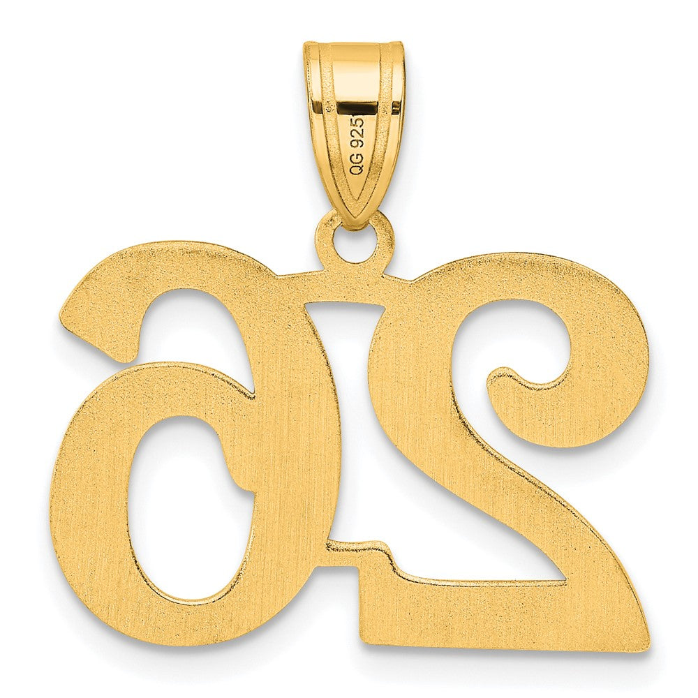 14k Polished Number 26 Pendant