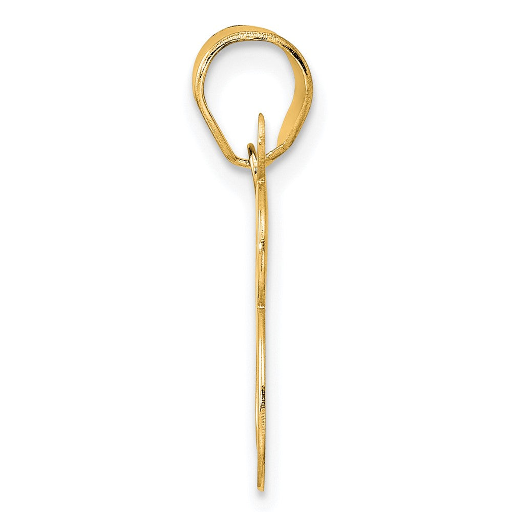 14k Polished Number 28 Pendant