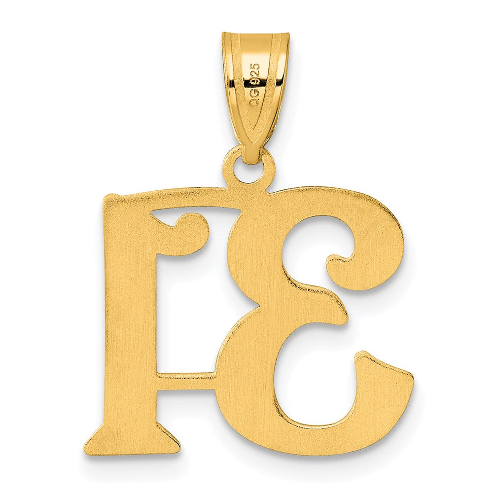 14k Polished Number 31 Pendant