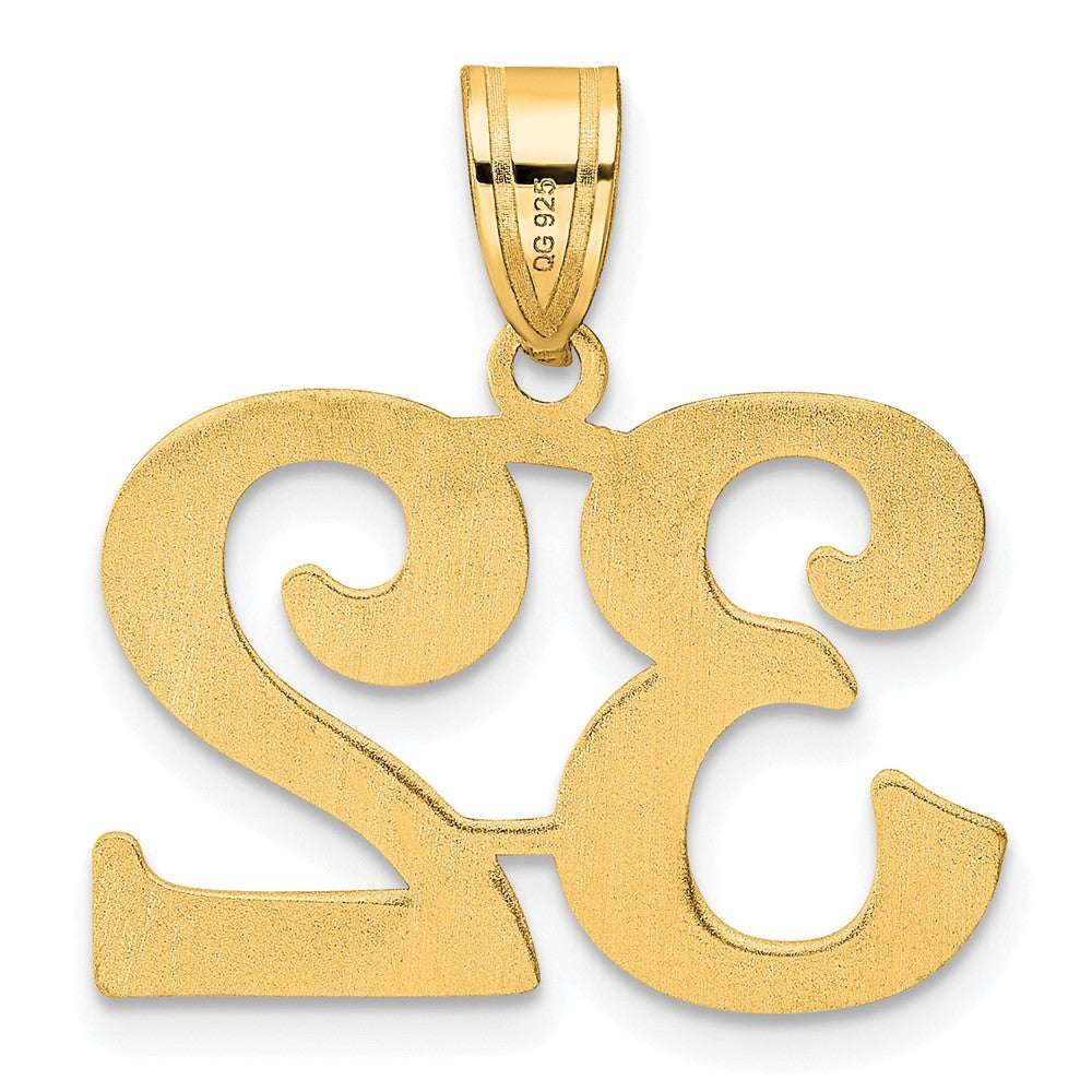 14k Polished Number 32 Pendant