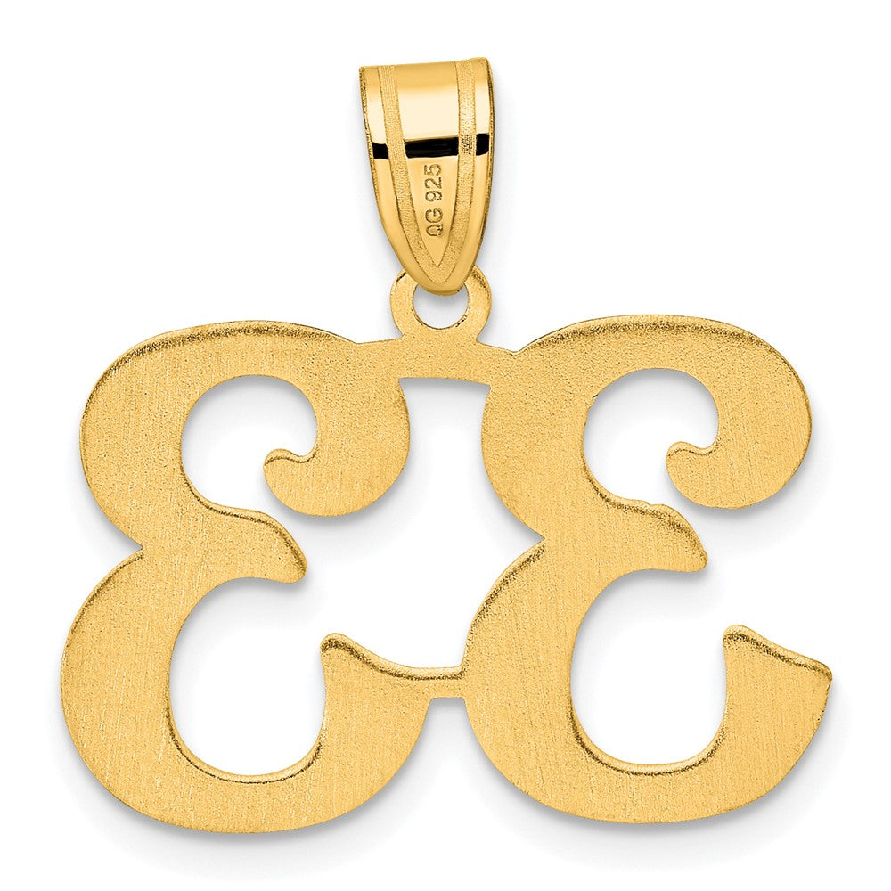 14k Polished Number 33 Pendant