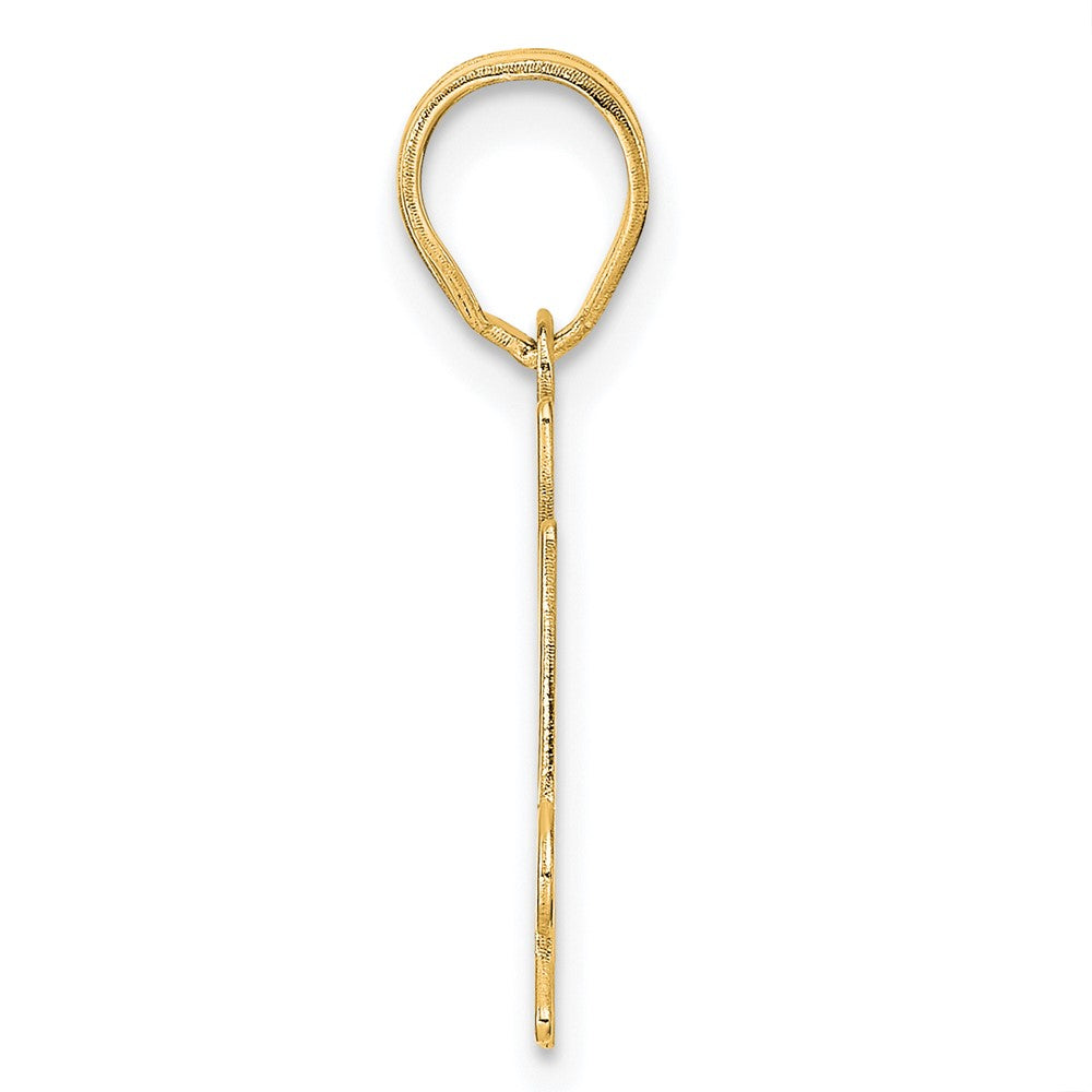 14k Polished Number 34 Pendant