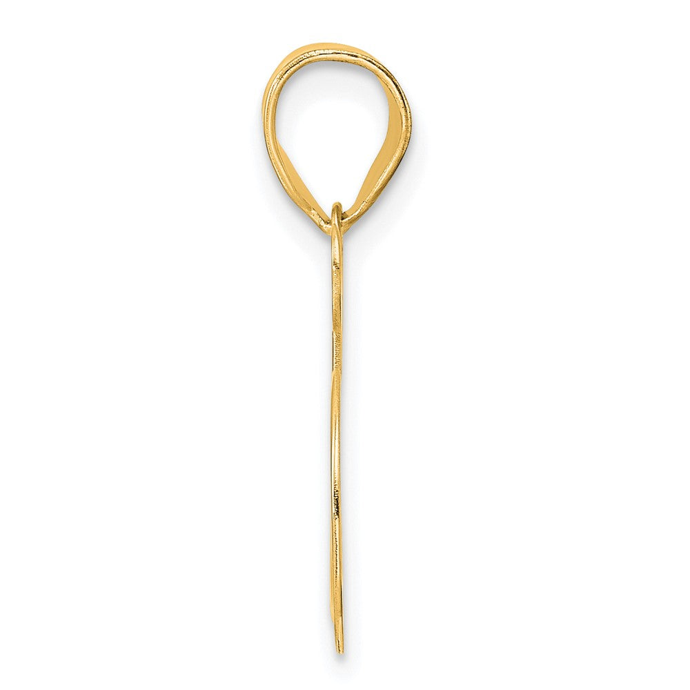 14k Polished Number 35 Pendant