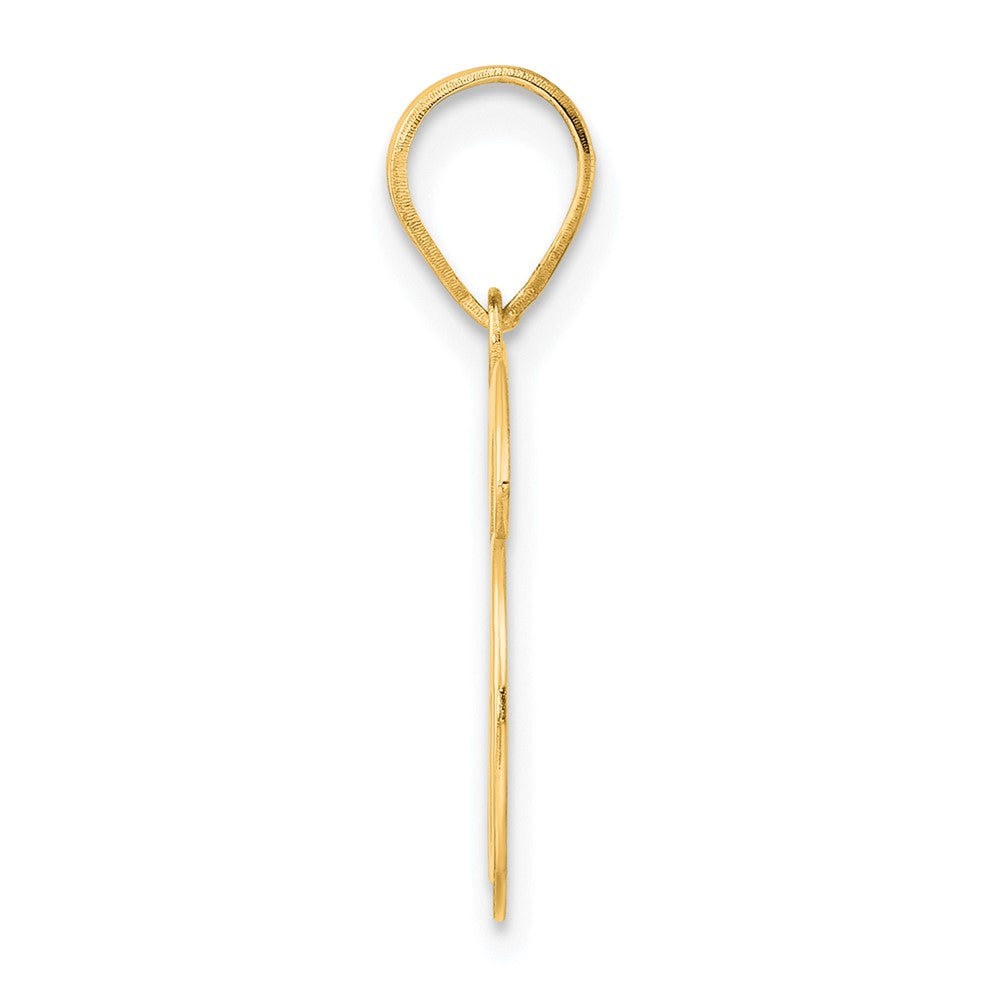 14k Polished Number 36 Pendant