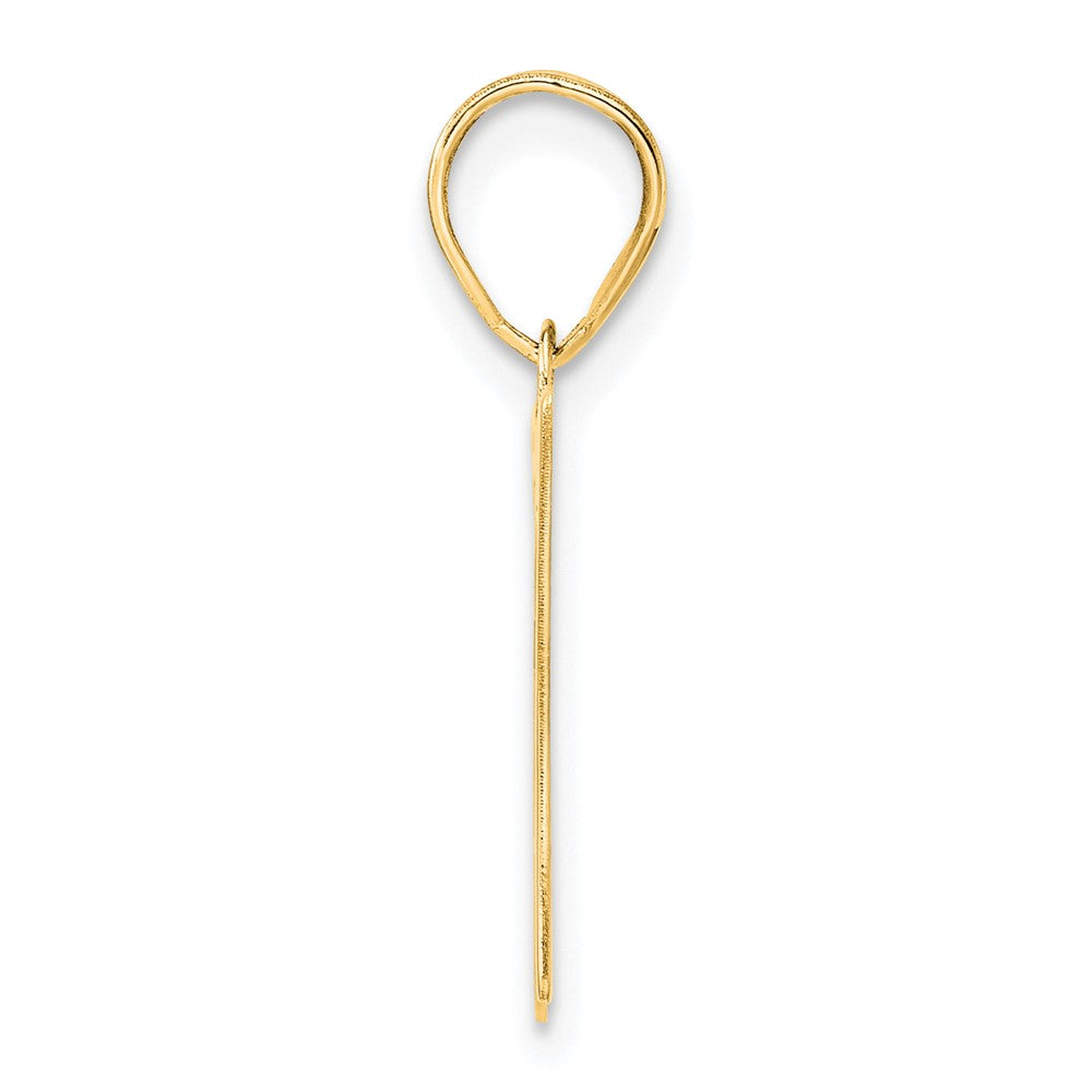 14k Polished Number 37 Pendant