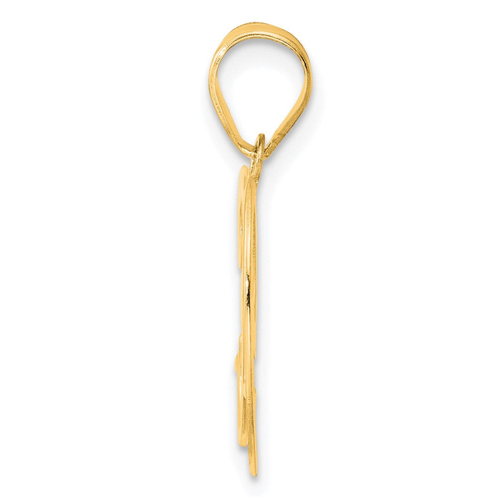 14k Polished Number 39 Pendant