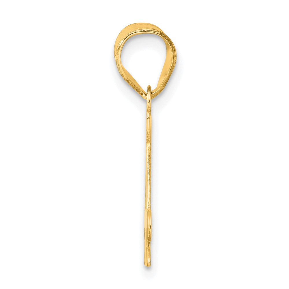 14k Polished Number 44 Pendant