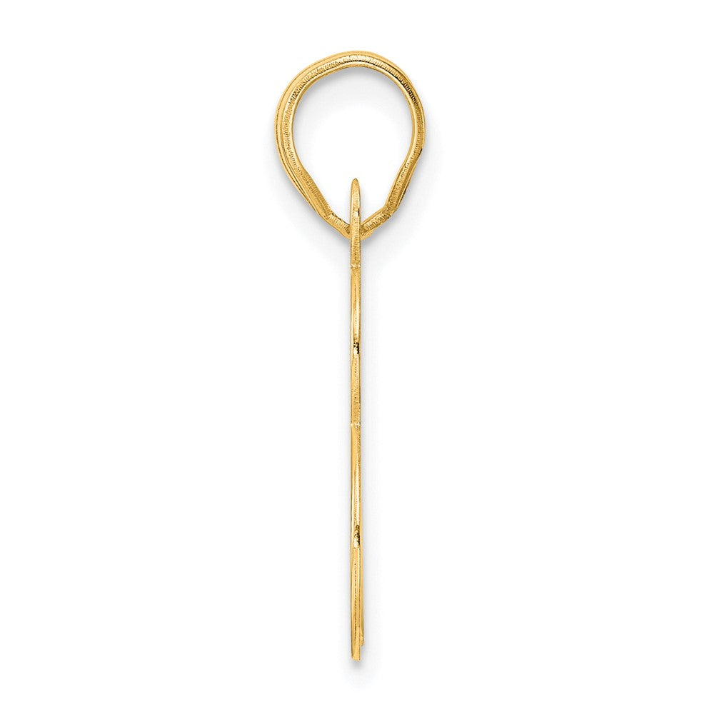 14k Polished Number 48 Pendant