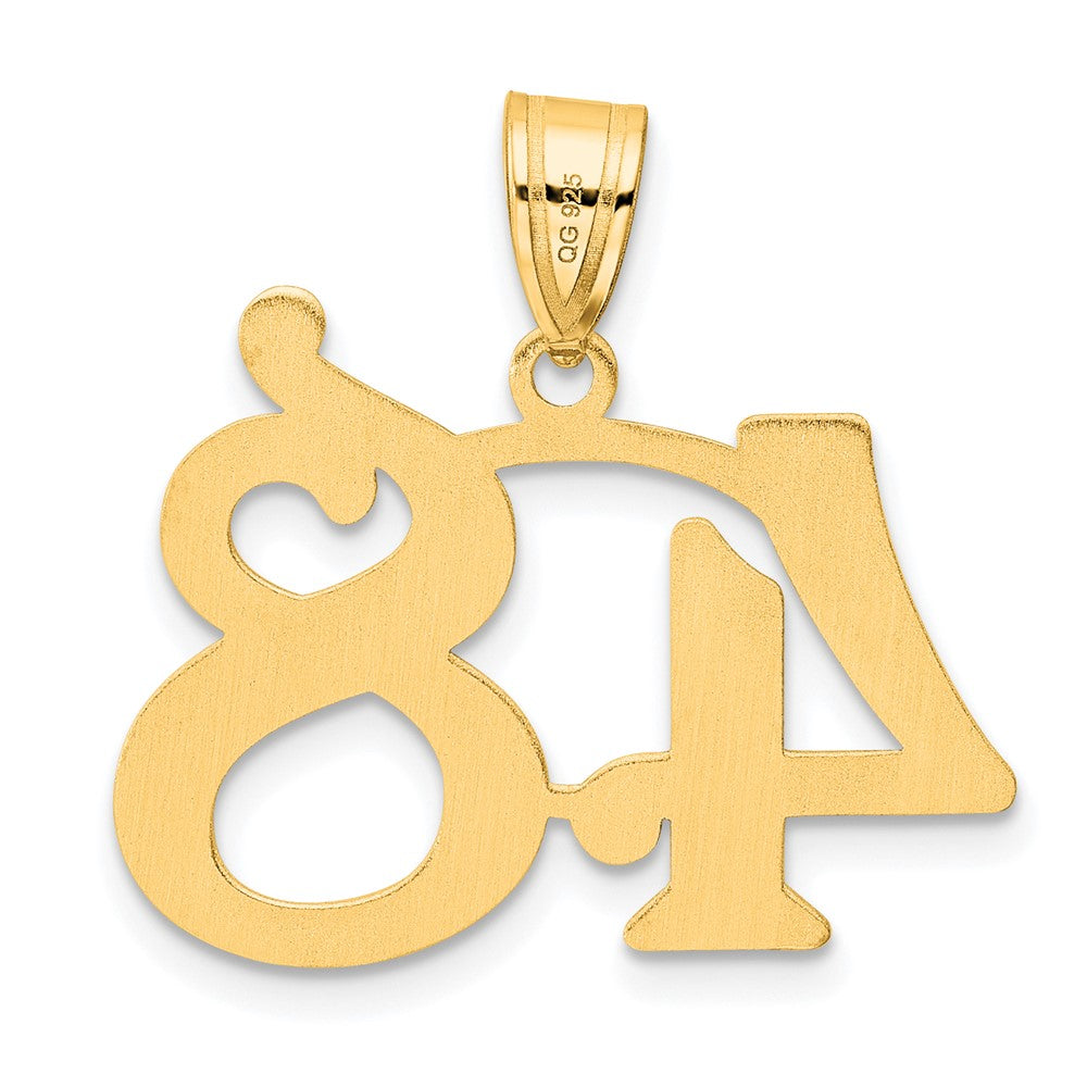 14k Polished Number 48 Pendant