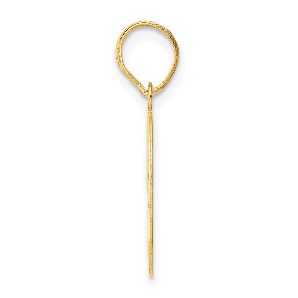 14k Polished Number 49 Pendant