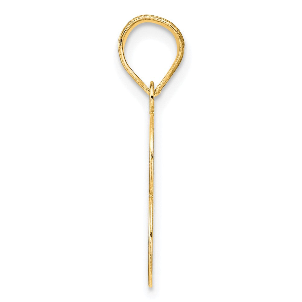 14k Polished Number 53 Pendant