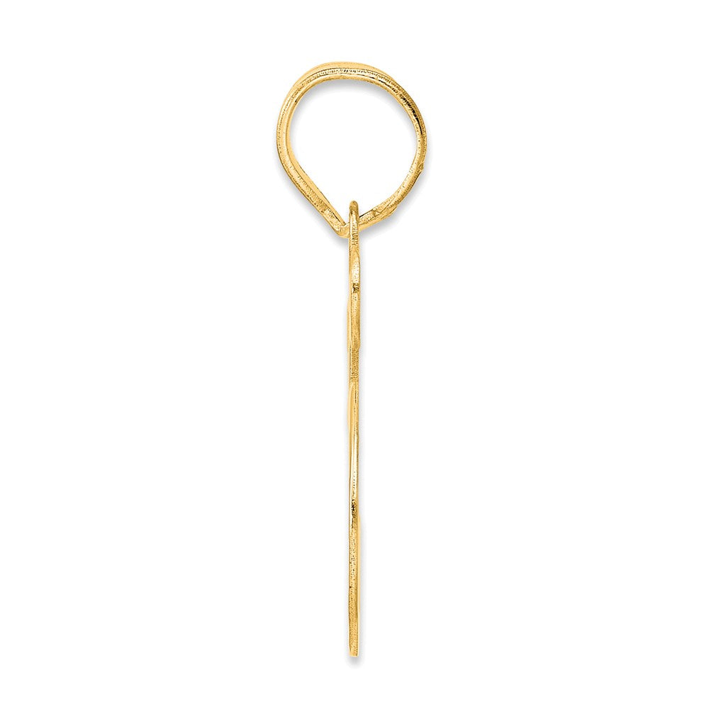 14k Polished Number 55 Pendant