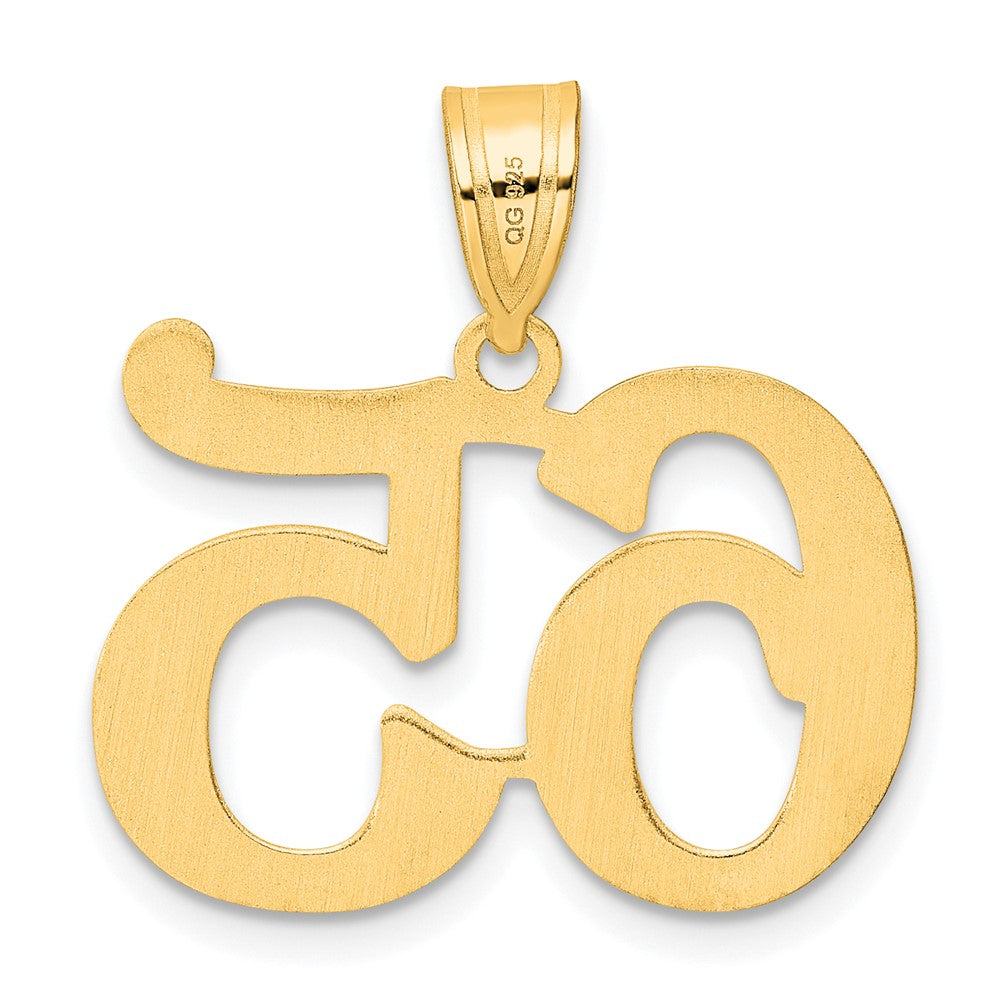 14k Polished Number 65 Pendant