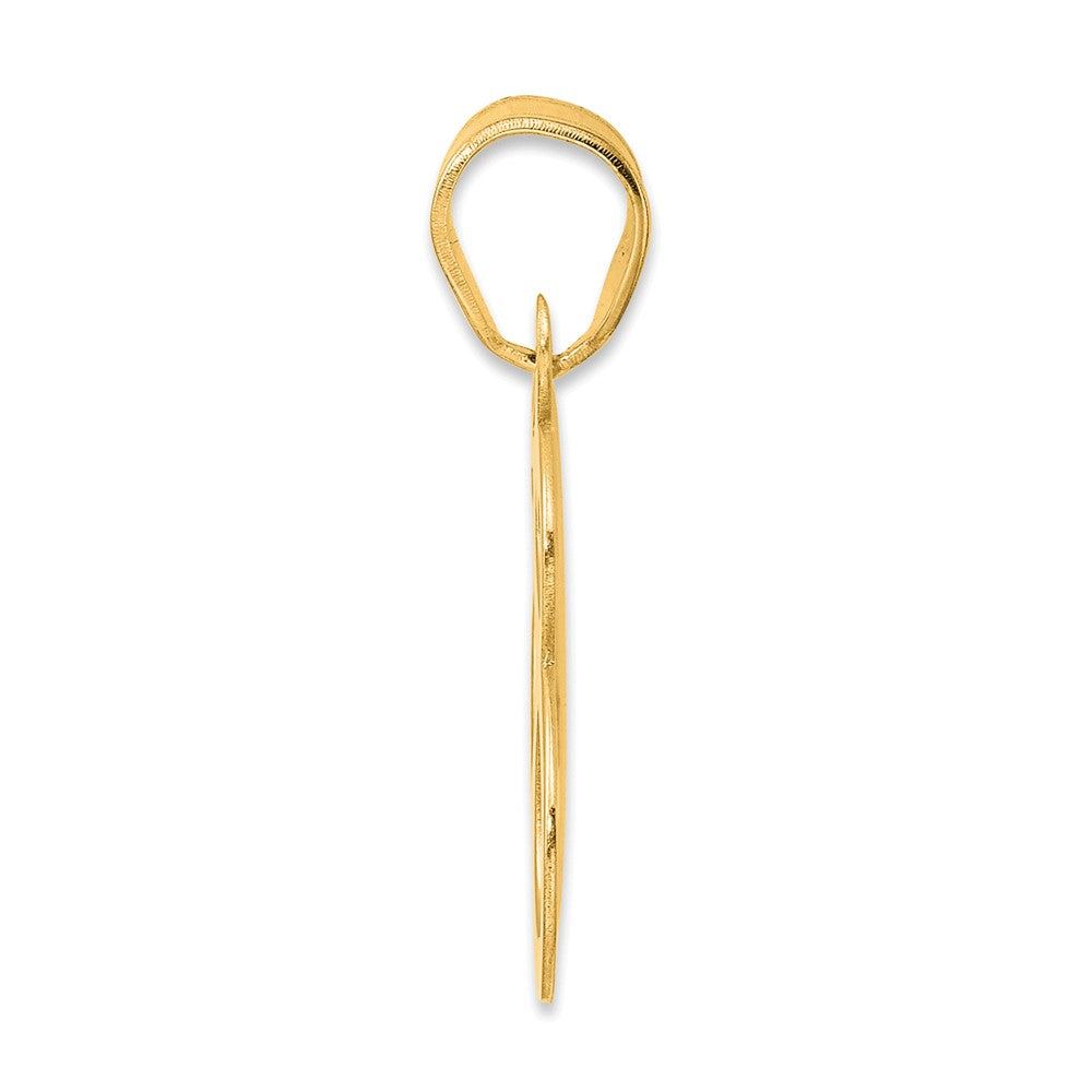 14k Polished Number 68 Pendant