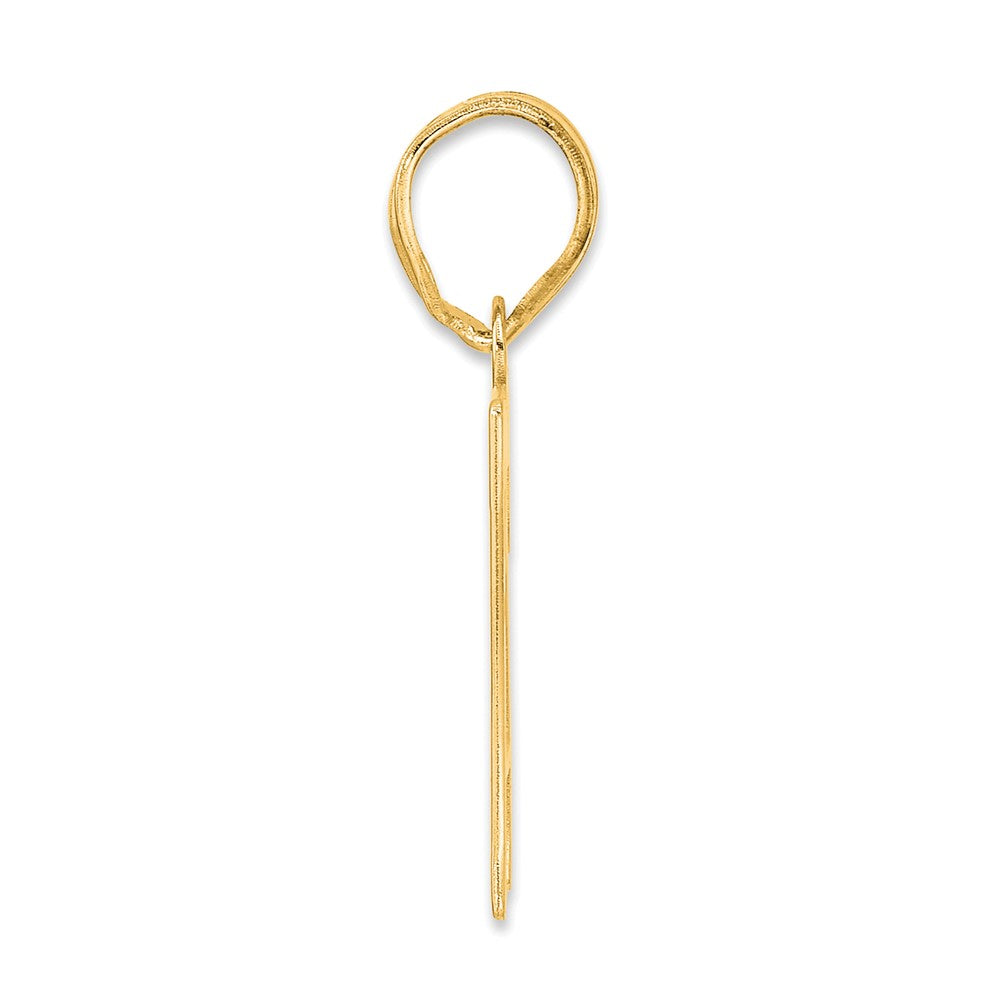 14k Polished Number 77 Pendant