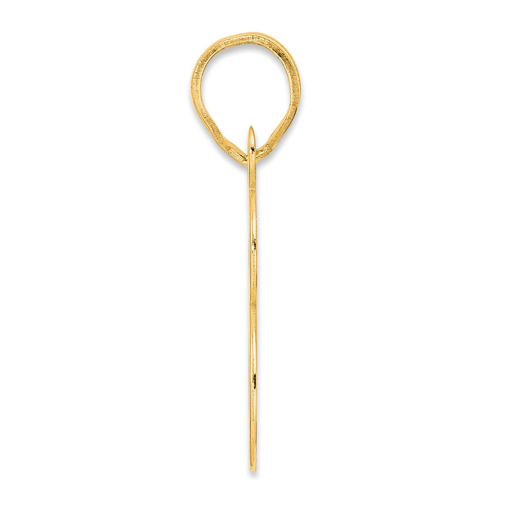 14k Polished Number 78 Pendant