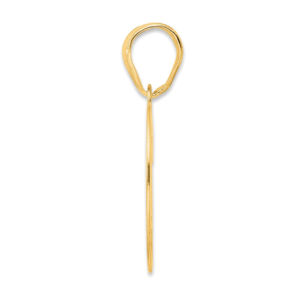 14k Polished Number 79 Pendant