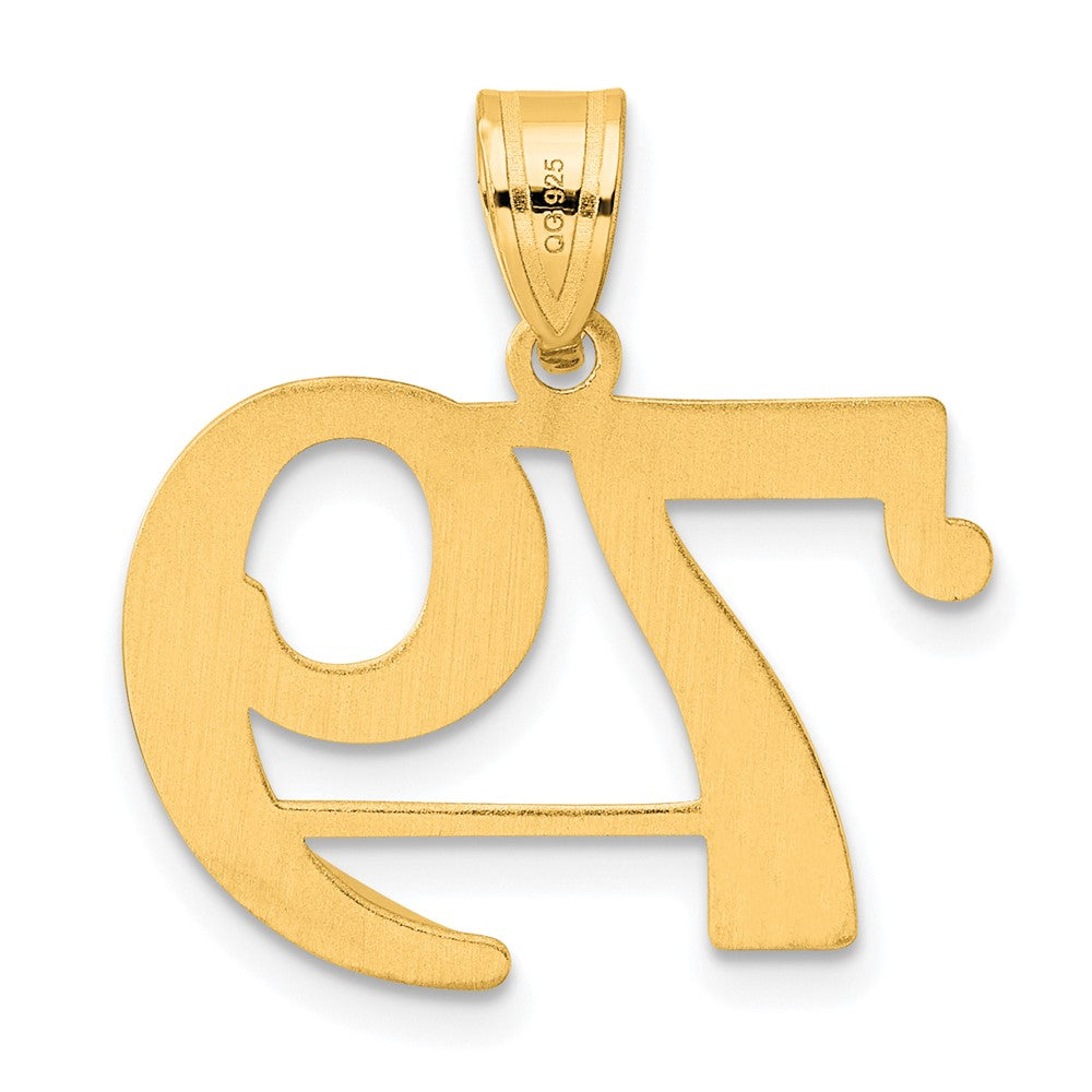 14k Polished Number 79 Pendant