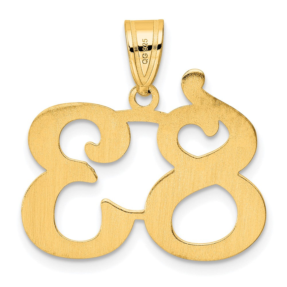 14k Polished Number 83 Pendant