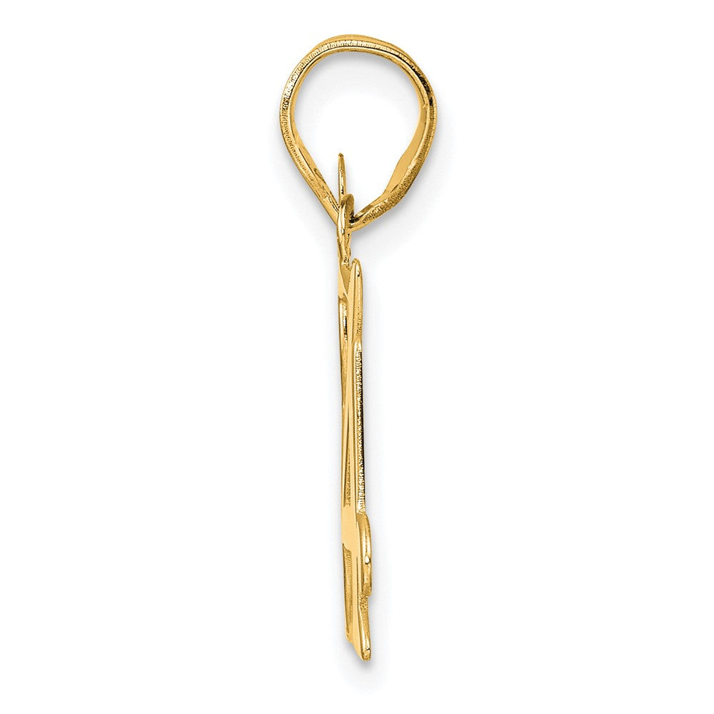 14k Polished Number 84 Pendant