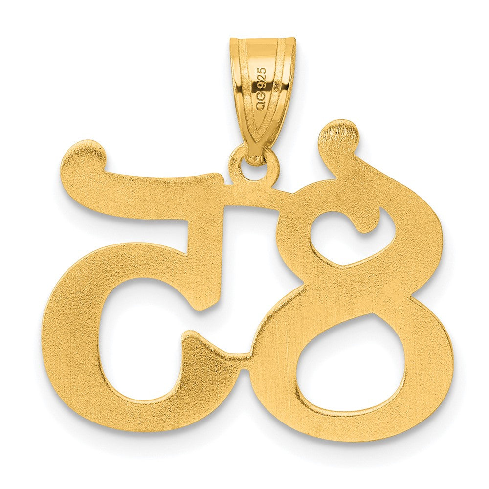 14k Polished Number 85 Pendant