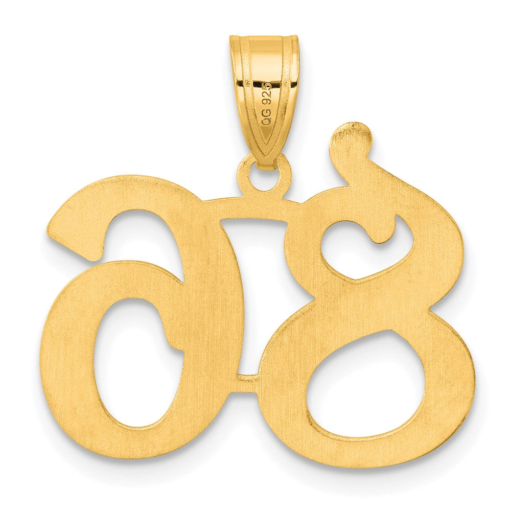 14k Polished Number 86 Pendant
