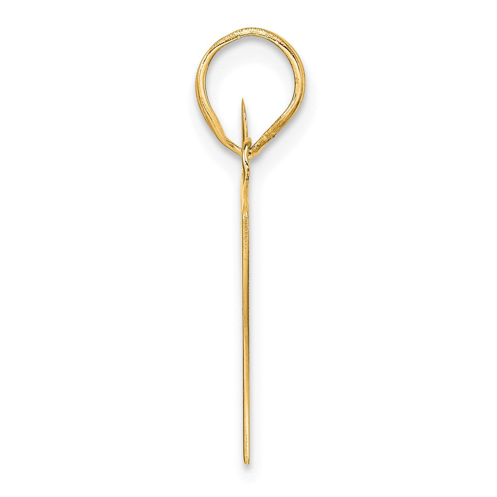 14k Polished Number 87 Pendant