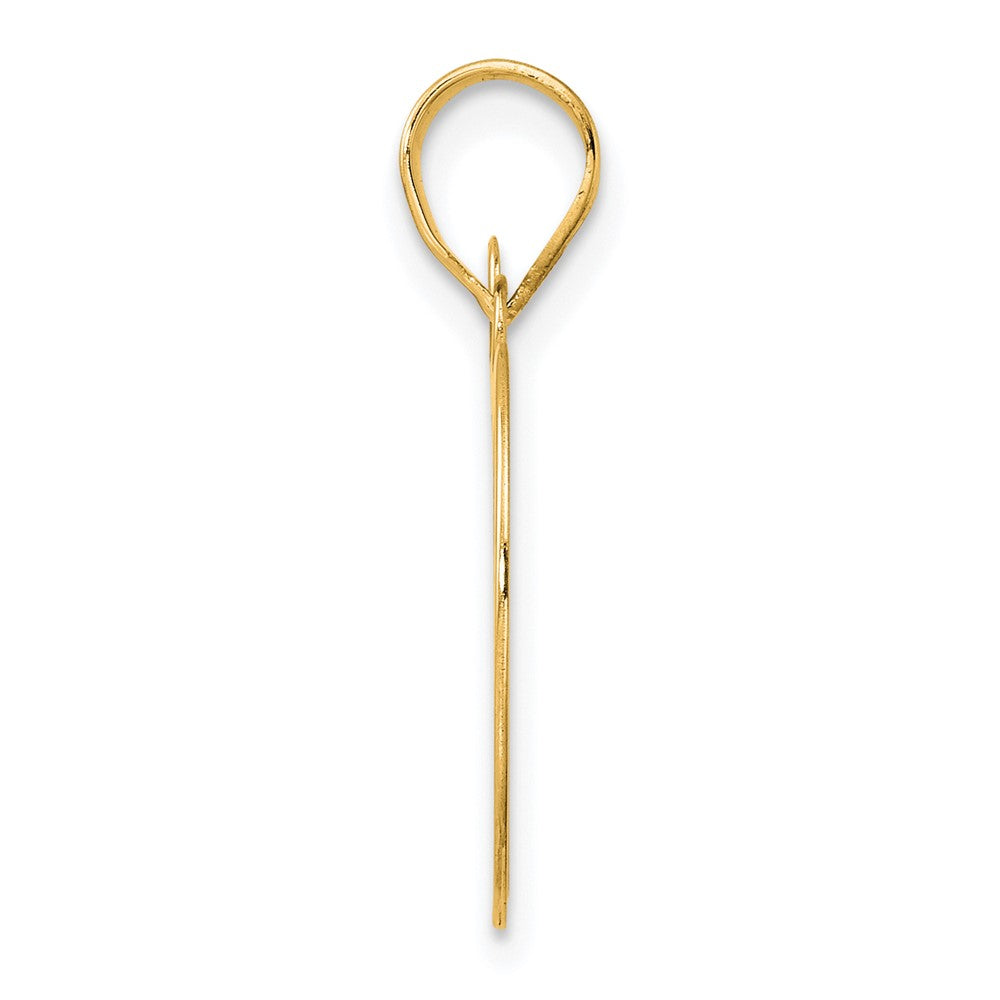 14k Polished Number 89 Pendant