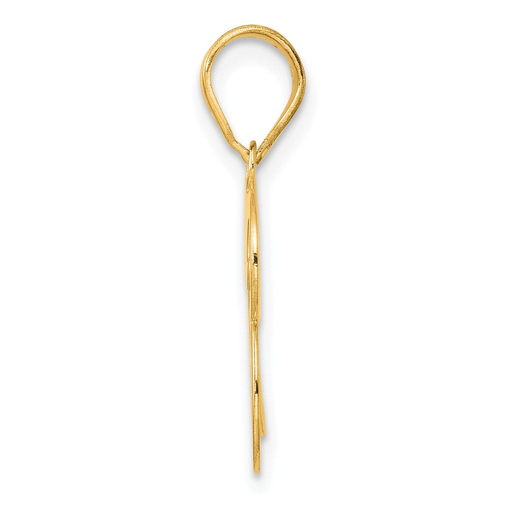 14k Polished Number 93 Pendant