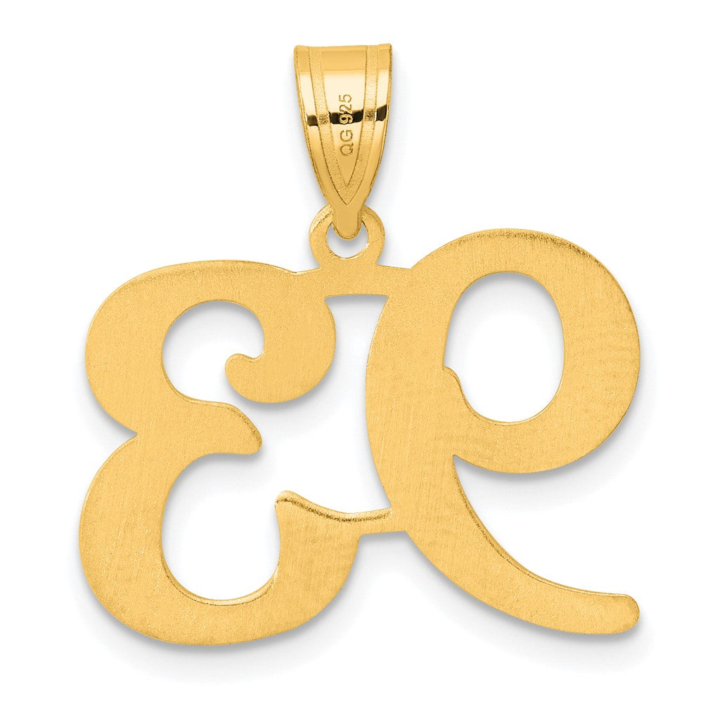 14k Polished Number 93 Pendant